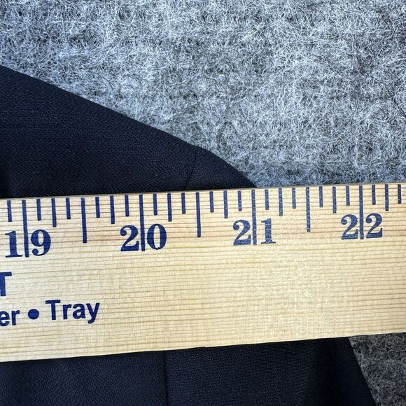 Hart Schaffner Marx Blazer Mens 48R Navy Blue Made in USA Suit Jacket Sport Coat - Picture 12 of 16